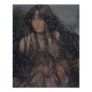 Allegory of Night Glossy Poster