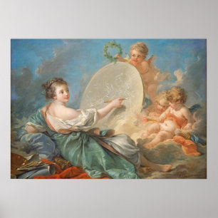 Allegory of Painting, 1765 (oil on canvas) Poster