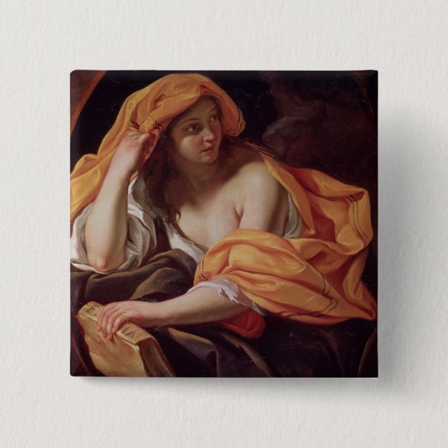 Allegory of Philosophy 2 Inch Square Button (Front)