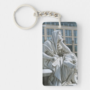 Allegory of Philosophy of Schiller Monument in Ber Keychain