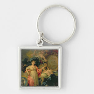 Allegory of the City of Madrid, 1810 Keychain