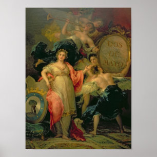 Allegory of the City of Madrid, 1810 Poster