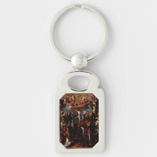 Allegory of the Crucifixion with Jesuit Saints Keychain