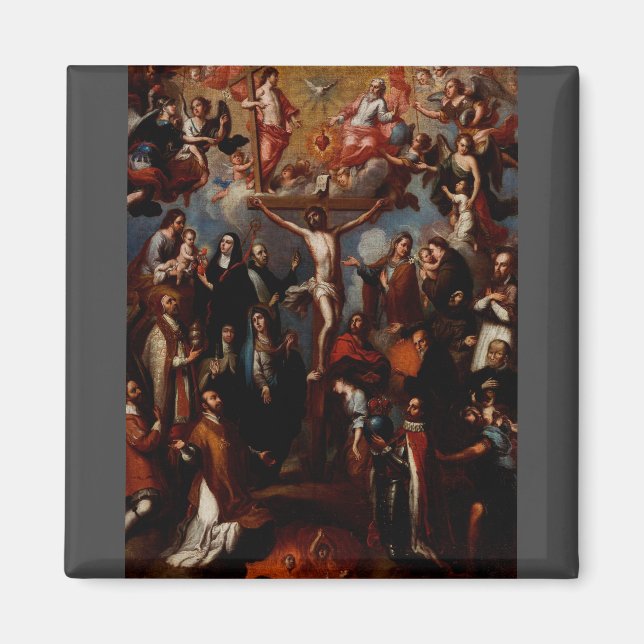 Allegory of the Crucifixion with Jesuit Saints  Magnet (Front)