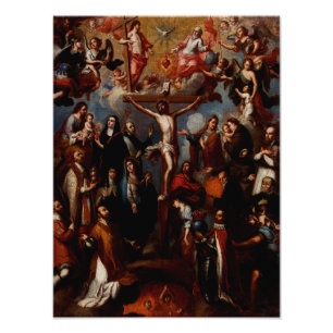 Allegory of the Crucifixion with Jesuit Saints  Photo Print