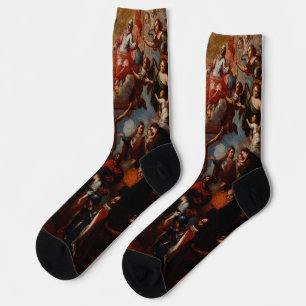Allegory of the Crucifixion with Jesuit Saints  Socks