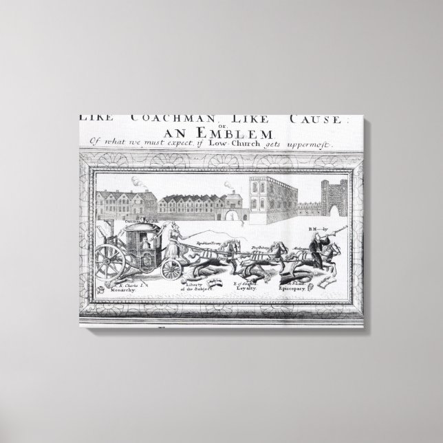 Allegory of the Dangers of Low Church Canvas Print (Front)