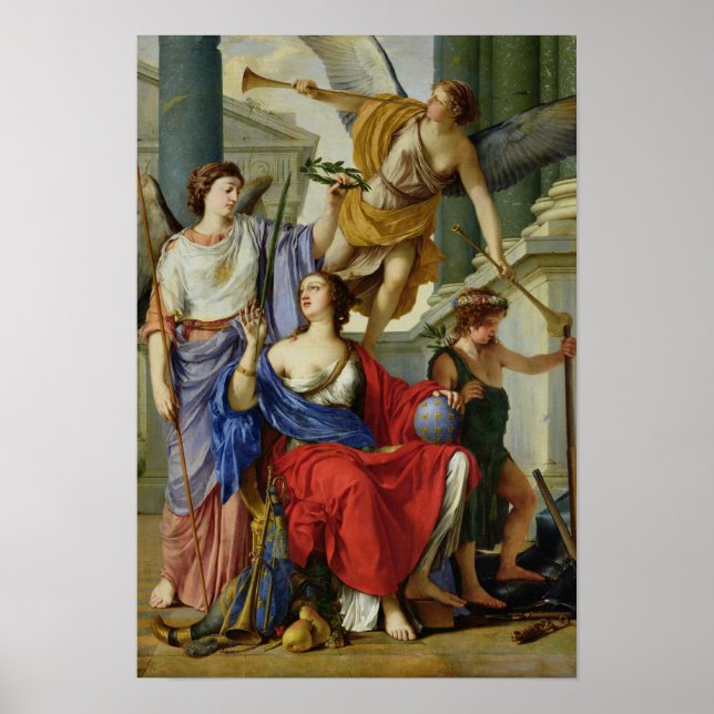 Allegory of the Regency of Anne of Austria  1648 Poster (Front)