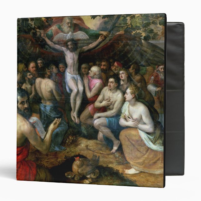 Allegory of the Trinity (oil on panel) Binder (Front/Inside)