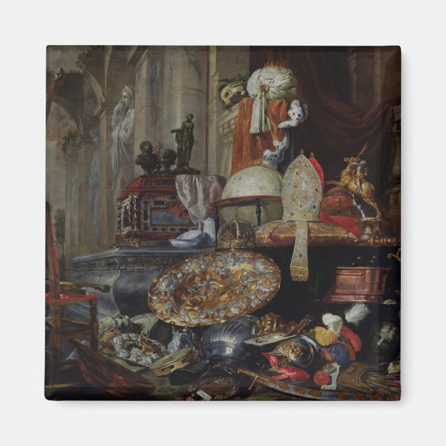 Allegory of the Vanities of the World, 1663 Magnet (Front)