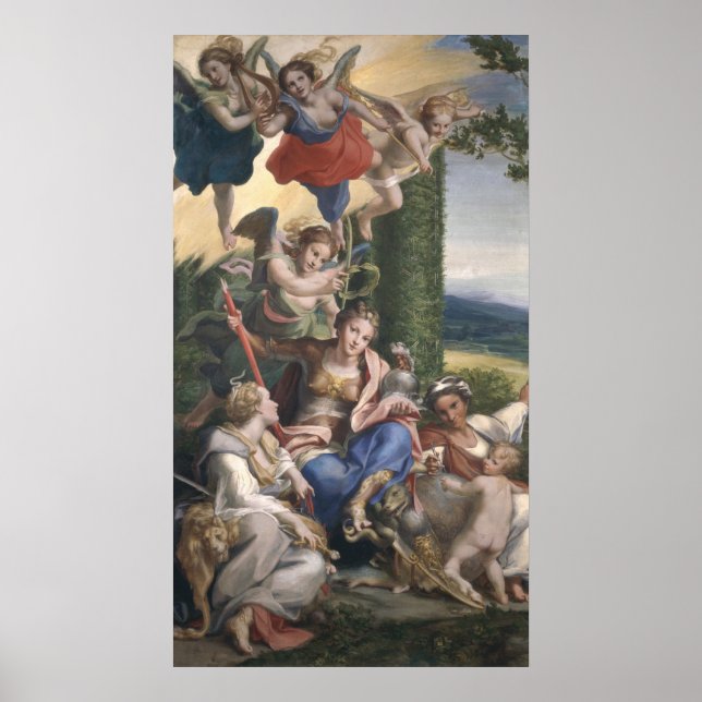 Allegory of the Virtues, c.1529-30 Poster (Front)