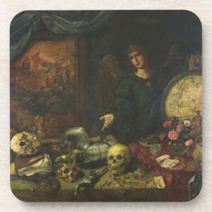 Allegory of Vanity, 1650-60 (oil on canvas) Coaster