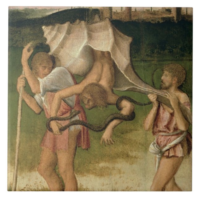 Allegory of Wisdom (oil on panel) Tile (Front)