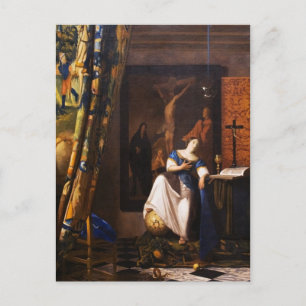 Allegory on Faith by Johannes Vermeer Postcard