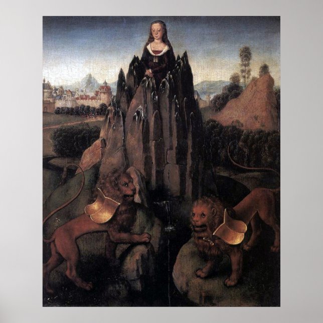 Allegory with a Virgin - Hans Memling - c1480 Poster (Front)