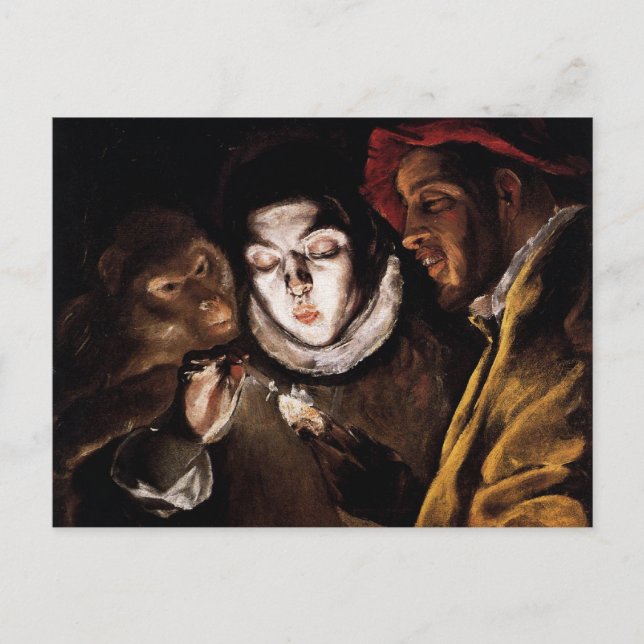 Allegory with Boy Lighting Candle by El Greco Postcard (Front)