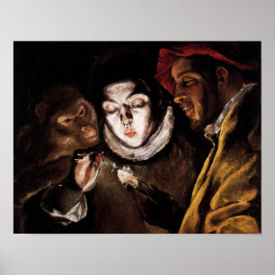 Allegory with Boy Lighting Candle by El Greco Poster