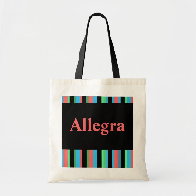 Allegra Joli Sac fourre-tout rayé (Devant)