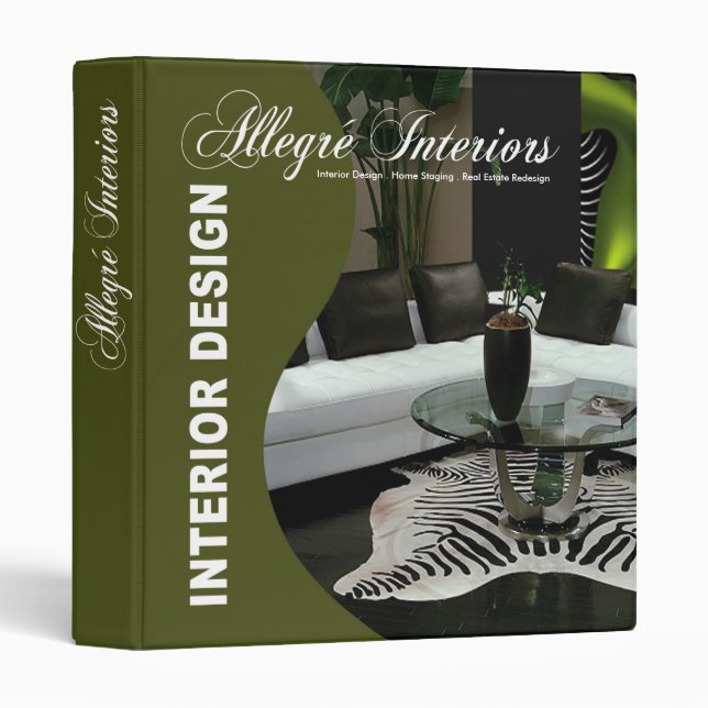 Allegré Curve Interior Designer Home Stager Binder (Front/Spine)