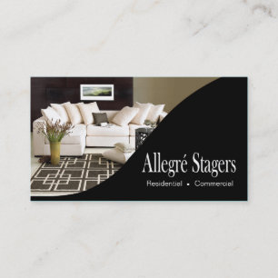 Allegré Stagers Home Staging Interior Design Business Card