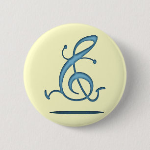 Allegro Clef 2 Inch Round Button