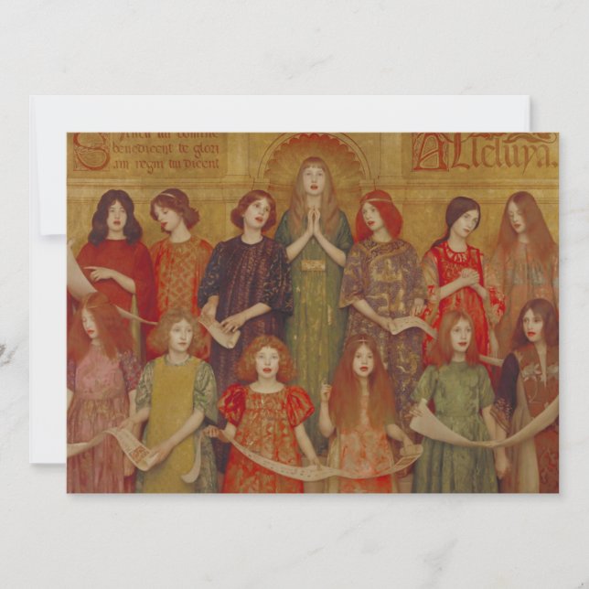Alleluia (by Thomas Cooper Gotch) Card (Front)