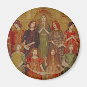 Alleluia (by Thomas Cooper Gotch) Magnet