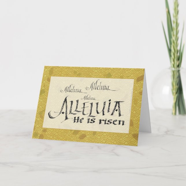 Alleluia Easter Card (Front)
