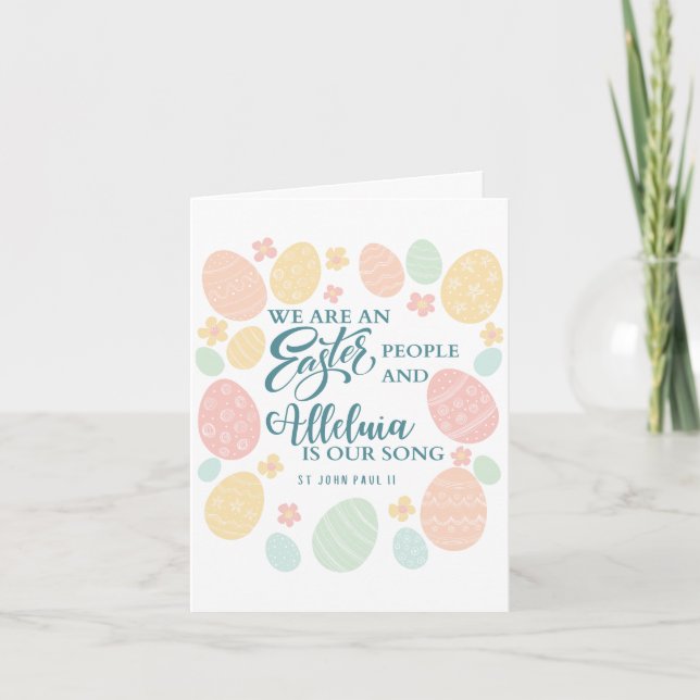 Alleluia Happy Easter Greeting card (Front)