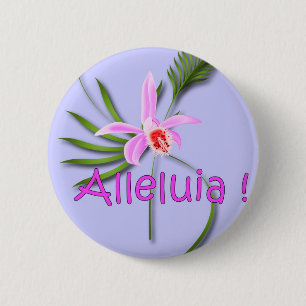 Alleluia mp 2 inch round button