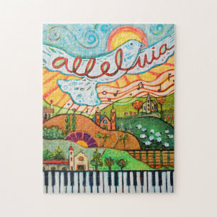 Alleluia Musical Landscape Jigsaw Puzzle