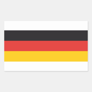 Allemagne Drapeau x20 autocollants drapeau rectang