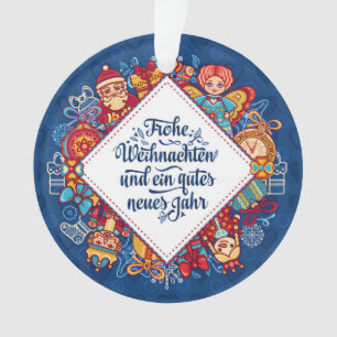 Allemagne Frohe Weihnachten Ornement