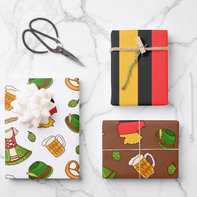 Allemagne Love Wrapping Papier Set (Recto)