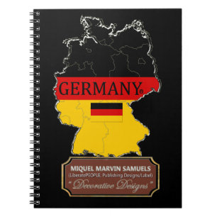 Allemagne pays contour Drapeau Couleur Carnet mode