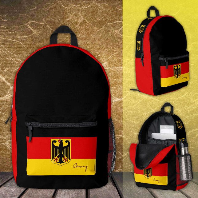 Allemagne, sac à dos, drapeau allemand / Deutschla (Créateur téléchargé)