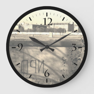 Allemagne vintage Berlin mur Grande horloge