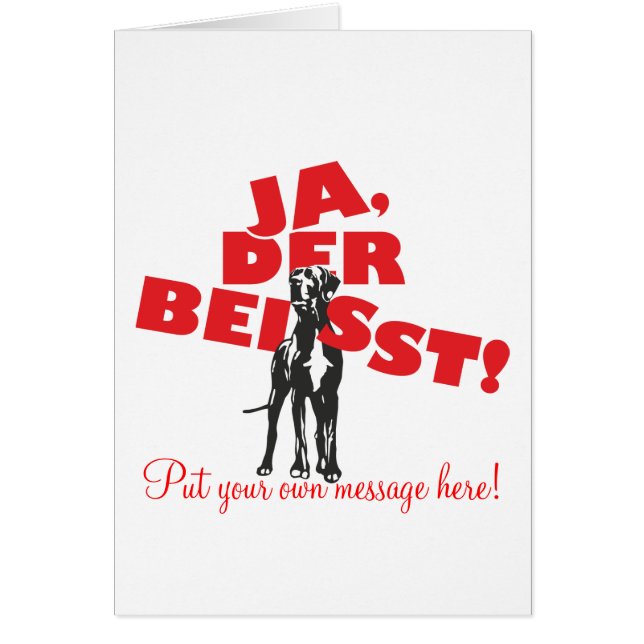 Allemand : Chien (Devant)