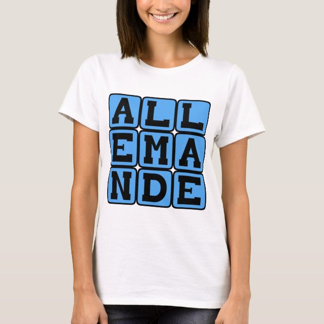 Allemande, Baroque Dance T-Shirt (Front)