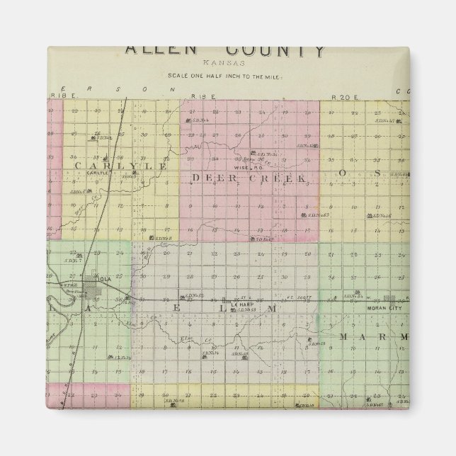 Allen County, Kansas Magnet (Front)