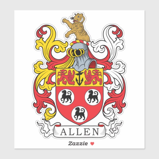 Allen Family Crest (Sheet)