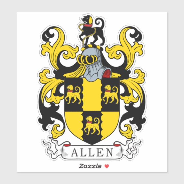 Allen Family Crest (Sheet)