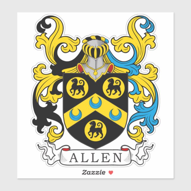 Allen Family Crest (Sheet)