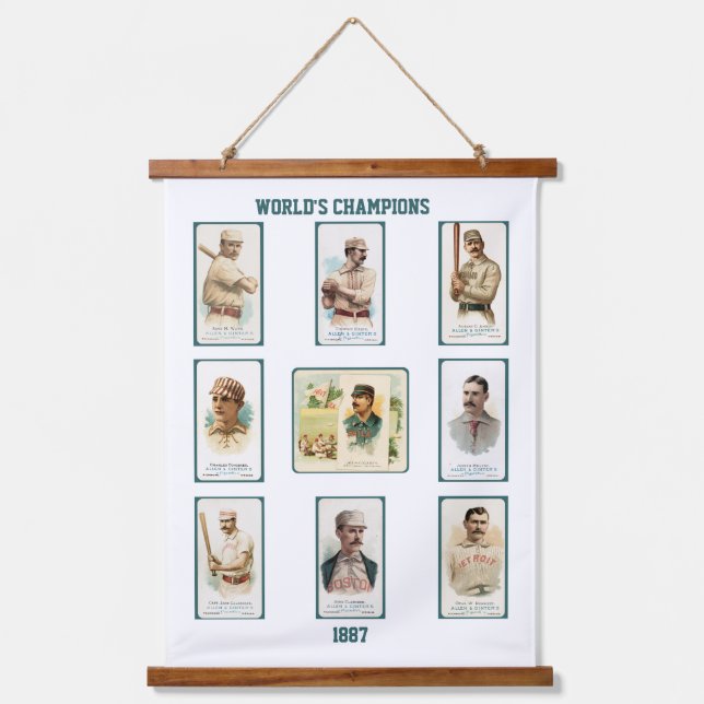 Allen & Ginter World's Champions, 1887 Hanging Tap Hanging Tapestry (Front)