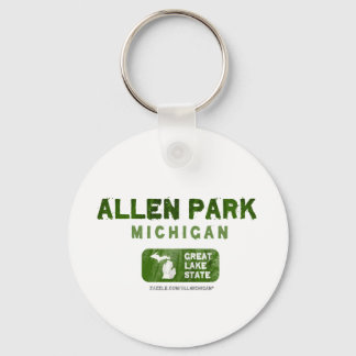 Allen Park Michigan Great Lake State Keychain