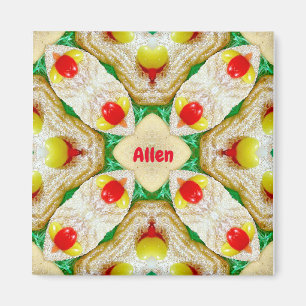 ALLEN ~ Personalised Easter Pattern Fractal ~ Magnet