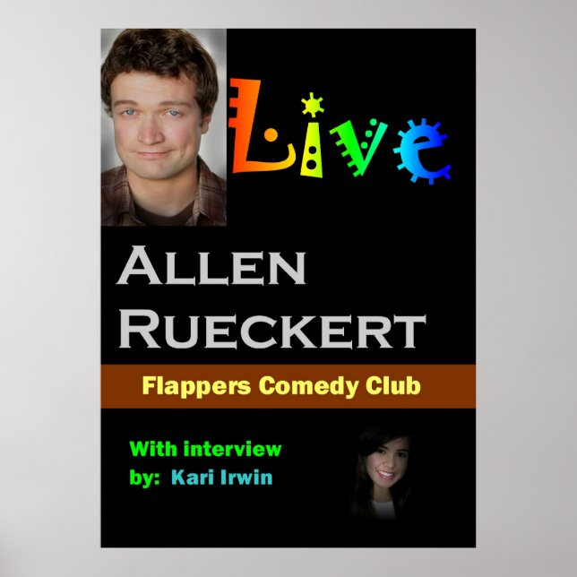 Allen Rueckert LIVE Poster (Front)