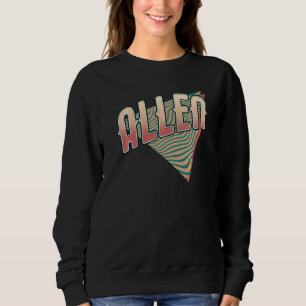 Allen Texas Throwback Vintage Retro Sweatshirt