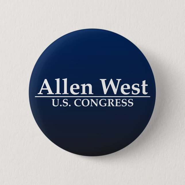 Allen West U.S. Congress 2 Inch Round Button (Front)