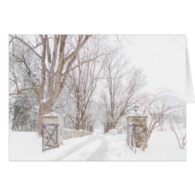 Allenberry Resort Entry in snow (Front Horizontal)